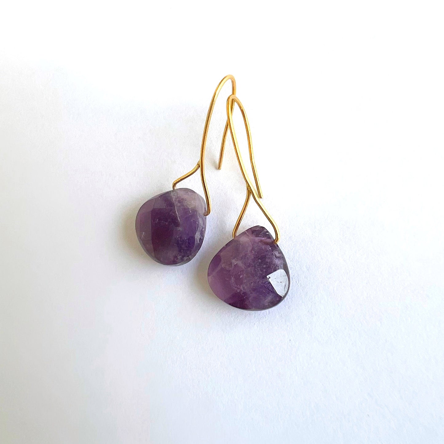 Amethyst drop earrings AME35