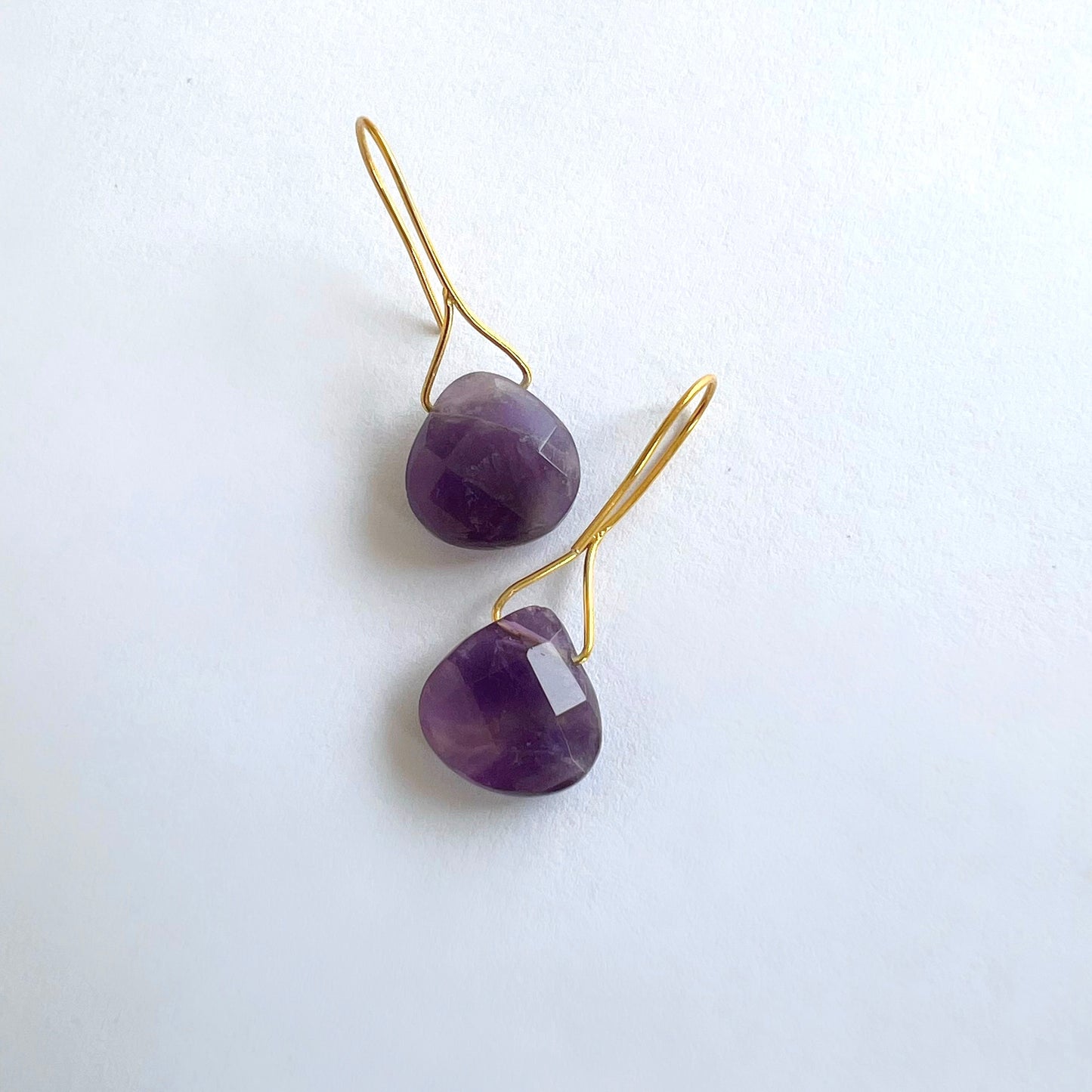 Amethyst drop earrings AME35