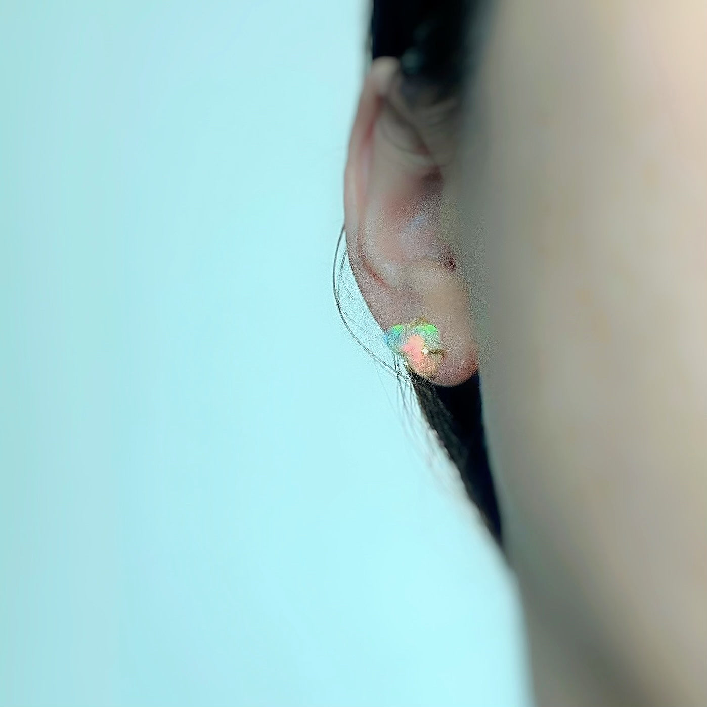 Natural opal earrings A OPE38A