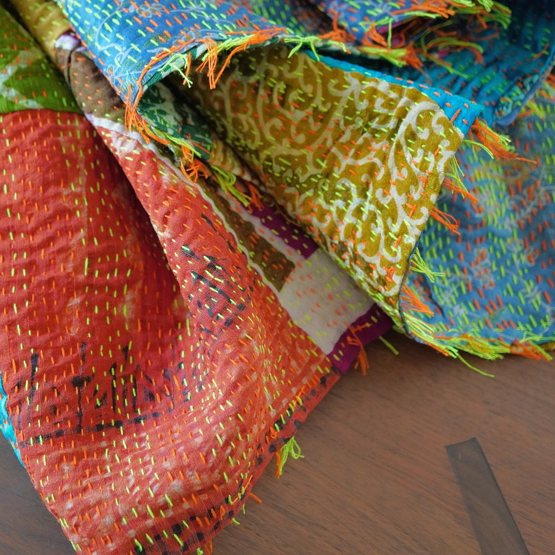 カンタ刺繍ショール、ストール B