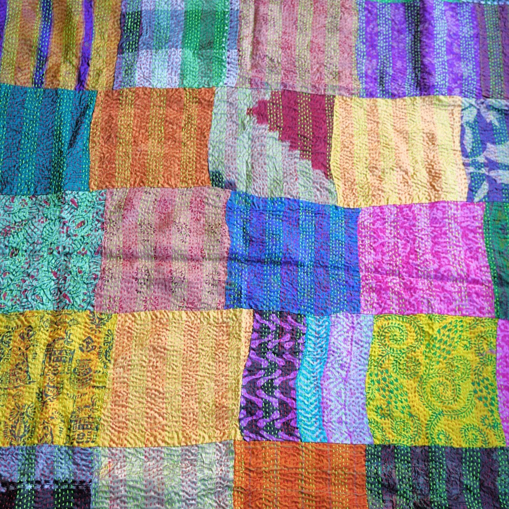カンタ刺繍ショール、ストール C