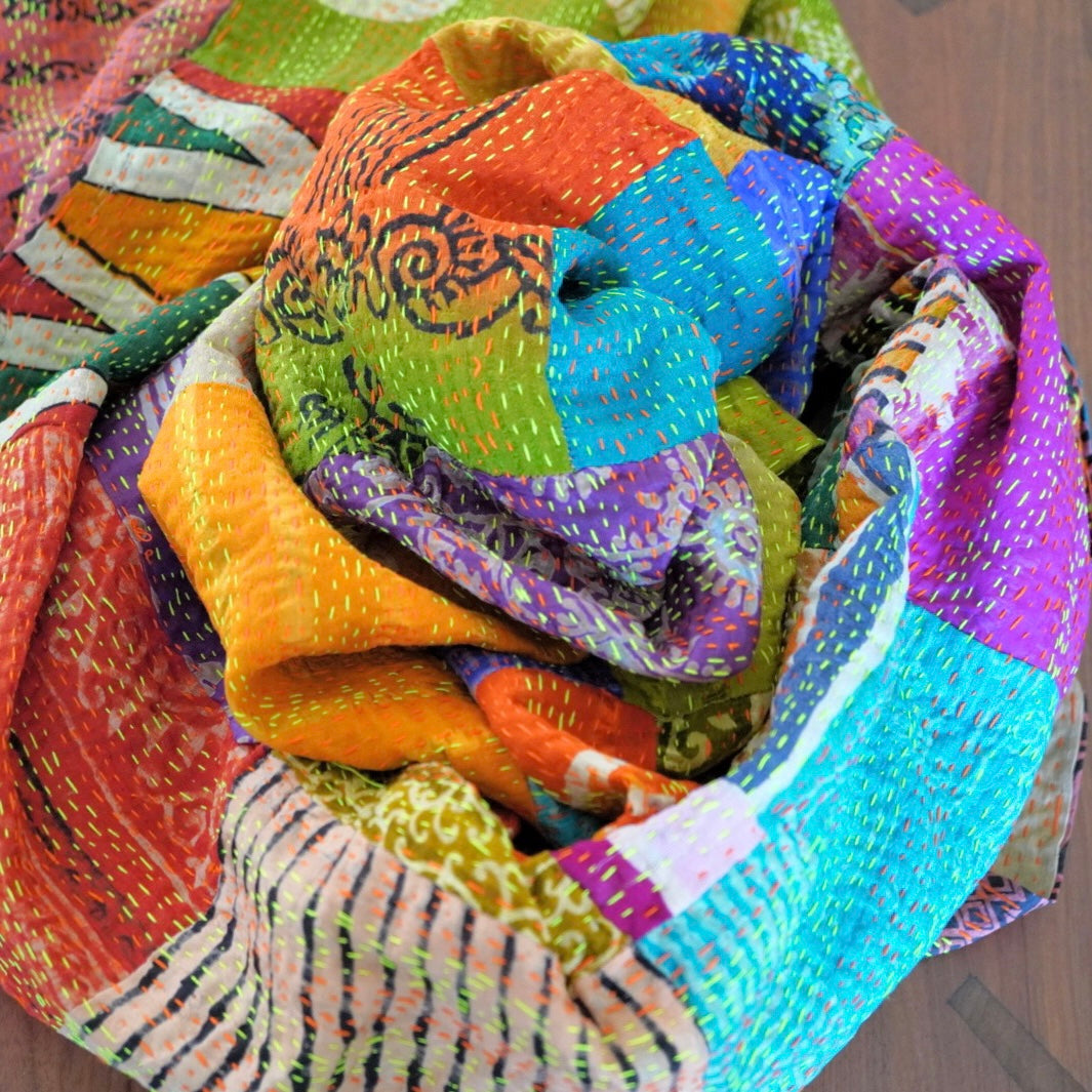 カンタ刺繍ショール、ストール A