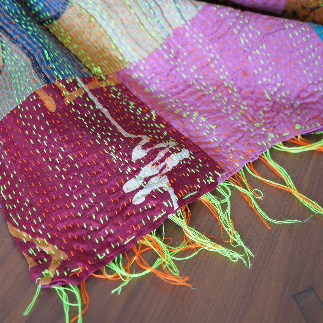 カンタ刺繍ショール、ストール D