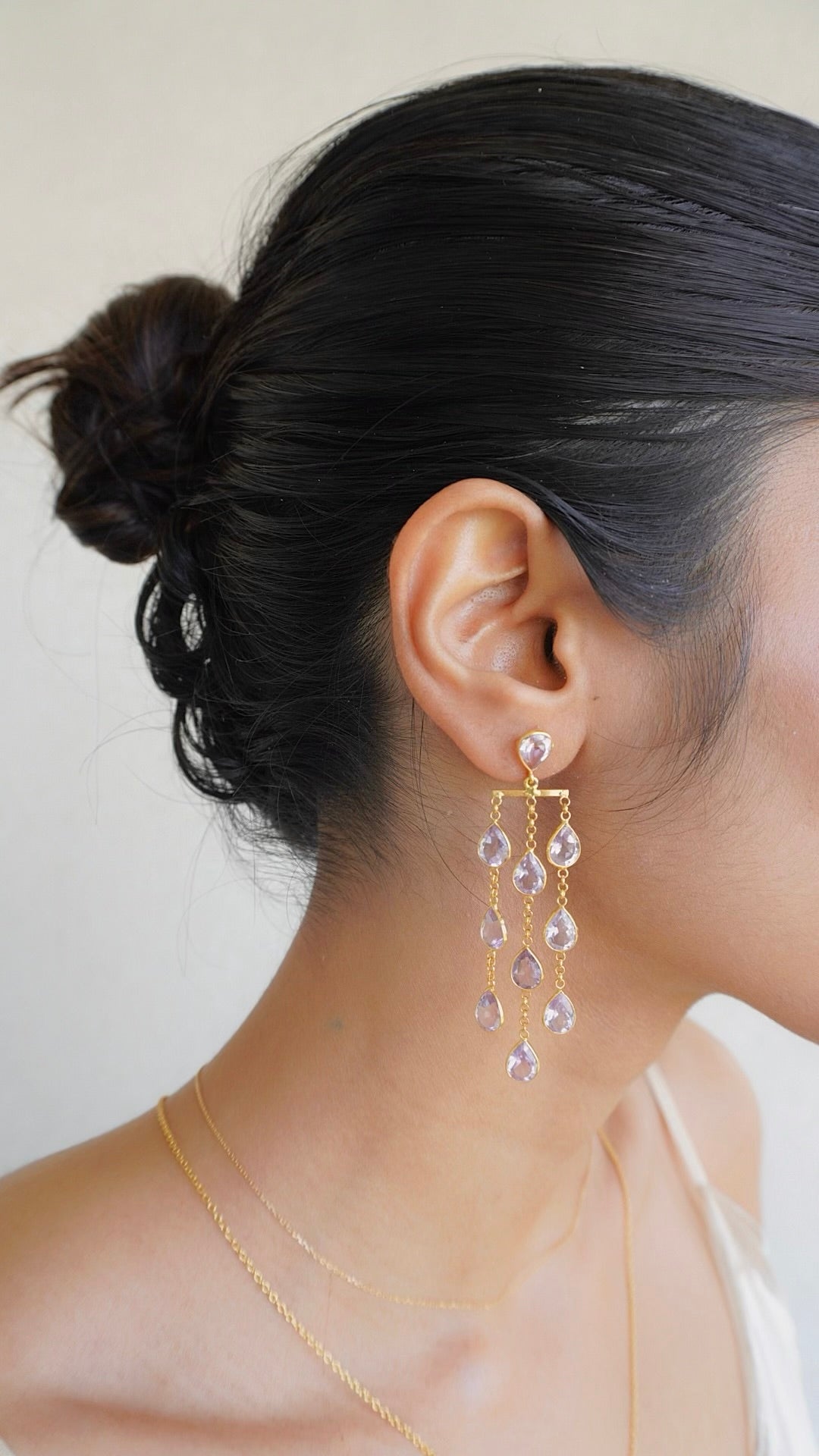 星雨（せいう）アメシストピアス