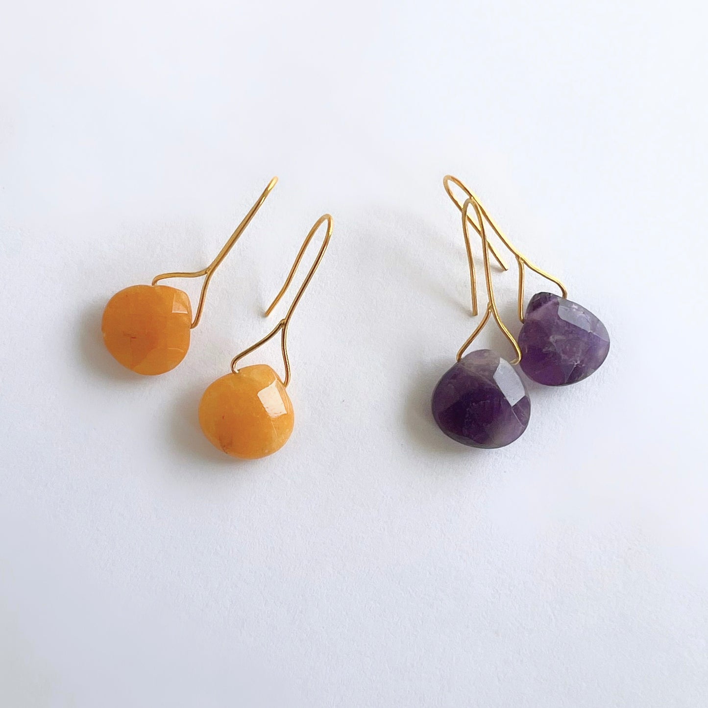 Amethyst Shizuku earrings AME35