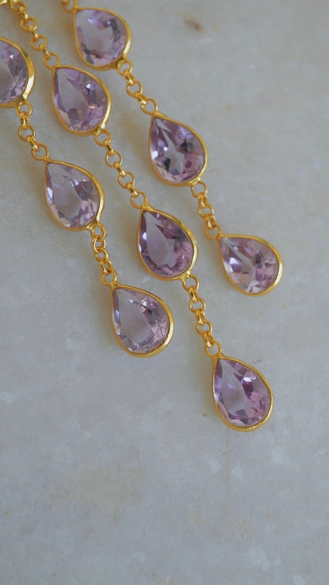 星雨（せいう）アメシストピアス