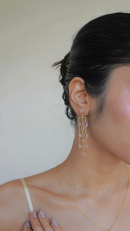 星雨（せいう）アメシストピアス