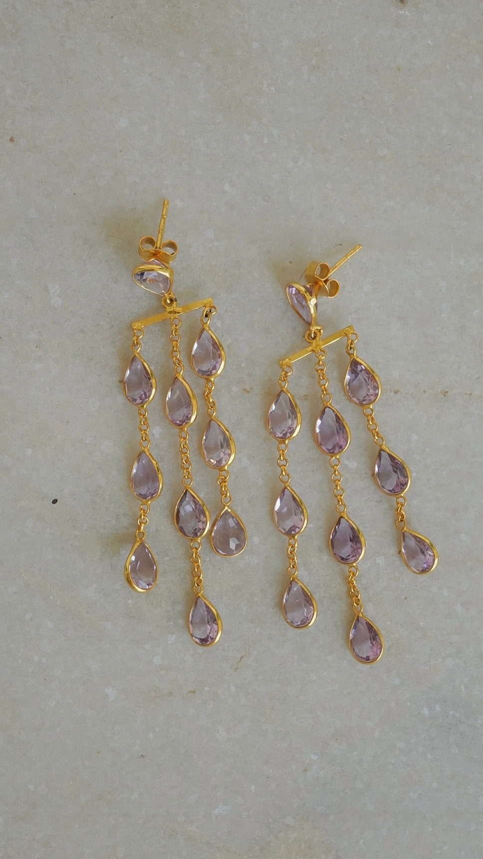 星雨（せいう）アメシストピアス