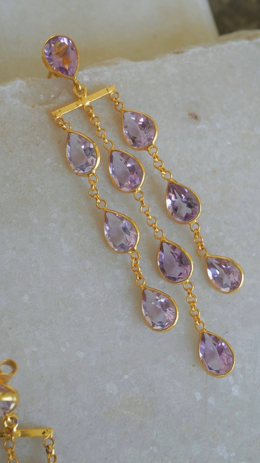 星雨（せいう）アメシストピアス