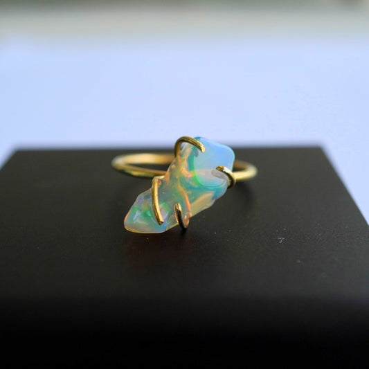 Natural opal ring size 14