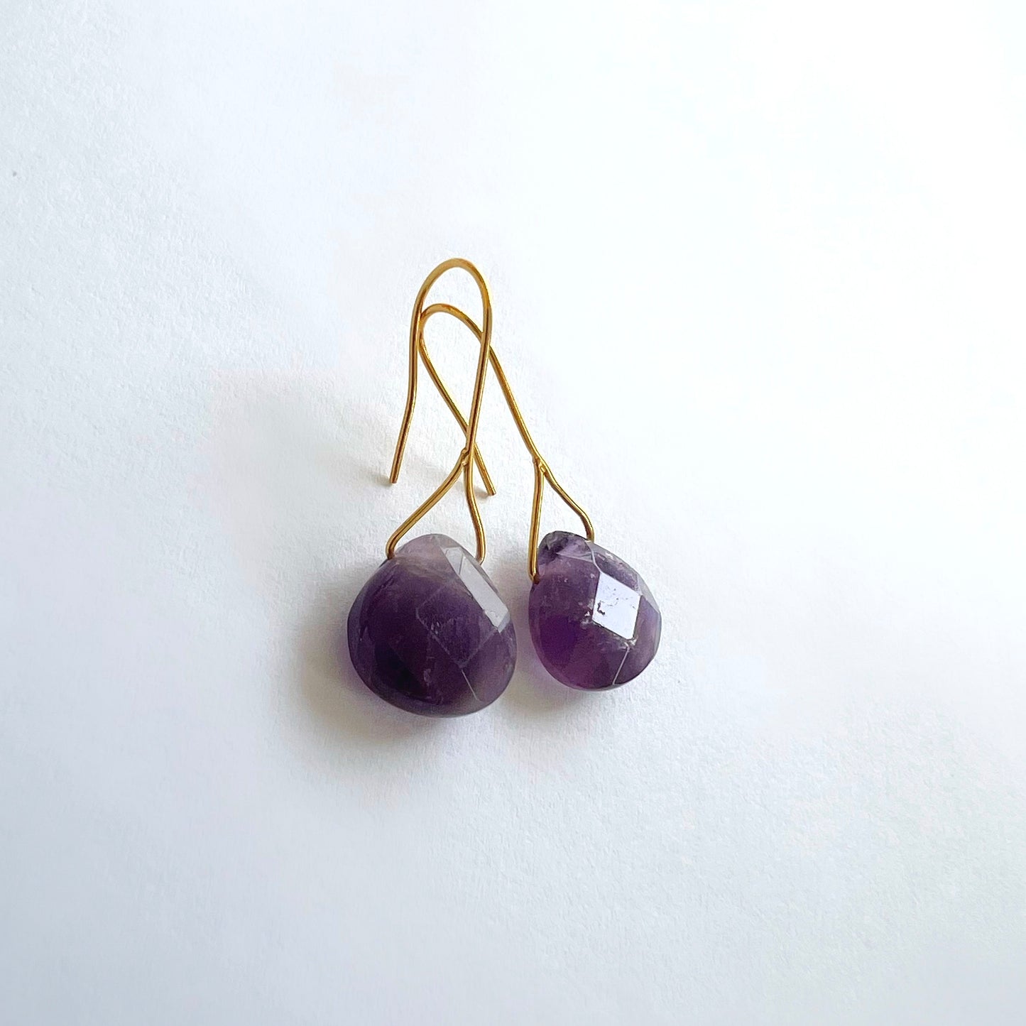 Amethyst Shizuku earrings AME35