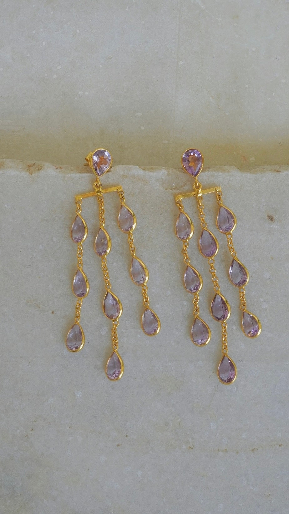 星雨（せいう）アメシストピアス