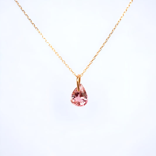 Pink tourmaline 14KG pendant top TLP49A