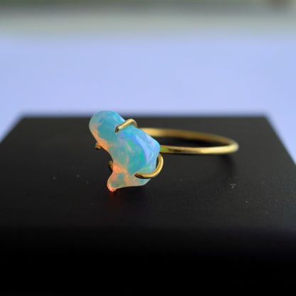 Natural opal ring size 13