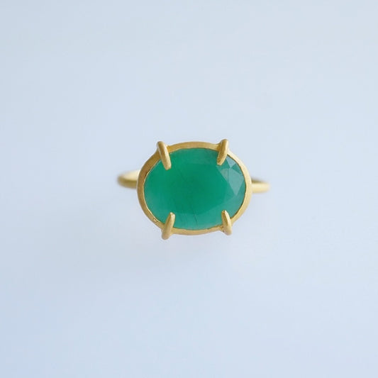 祖母绿戒指 来自赞比亚的新鲜绿色祖母绿 15 号 EMR37E