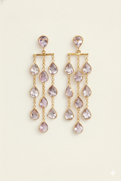 星雨（せいう）アメシストピアス