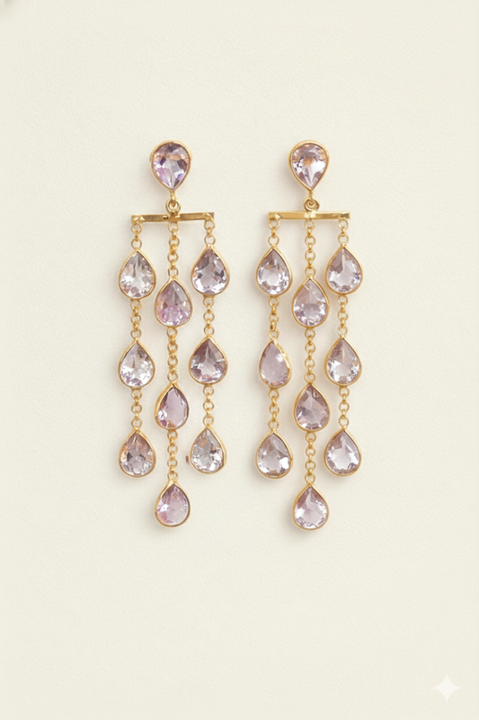 星雨（せいう）アメシストピアス