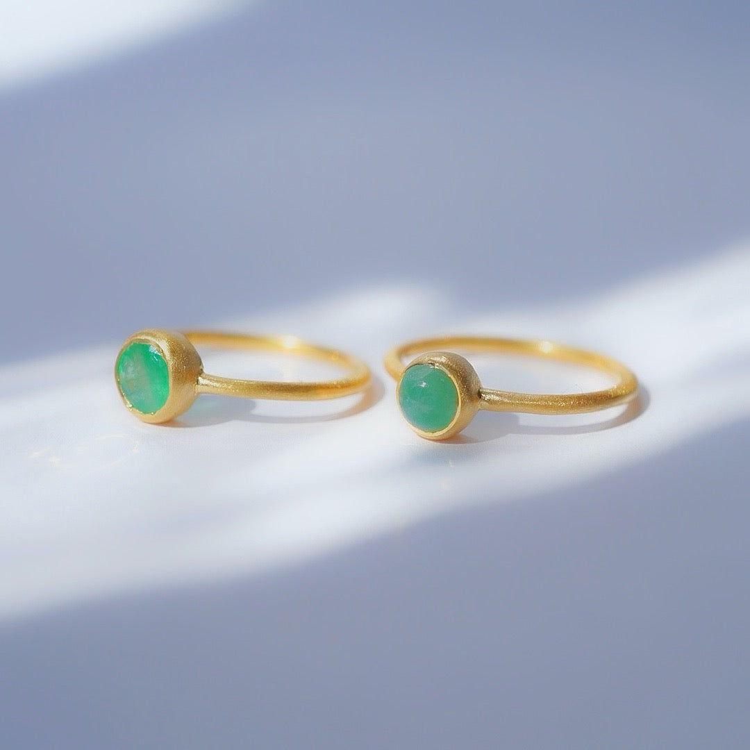 Emerald Chota Ring Pinky Ring EMR43C, EMR43B