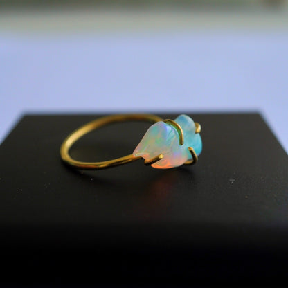 Natural opal ring size 12