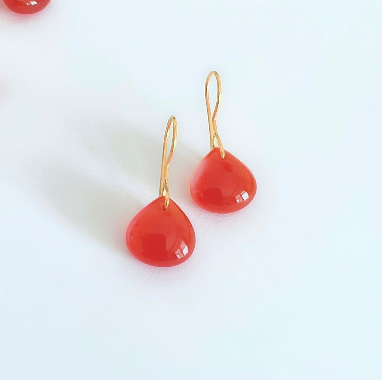 carnelian marron earrings