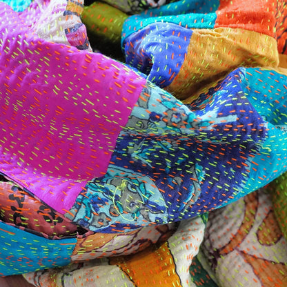 Kantha embroidery shawl, stole A