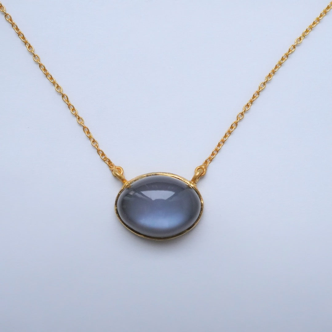 Gray moonstone necklace GMN211