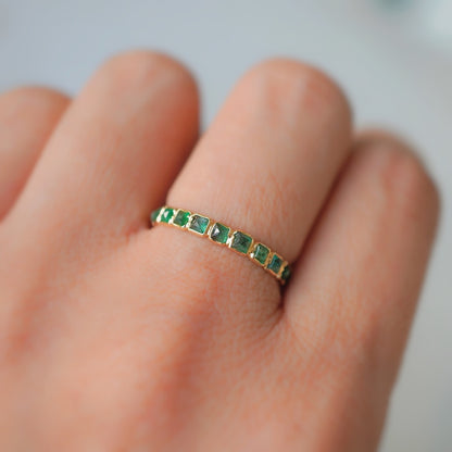 Size order emerald jewel ring