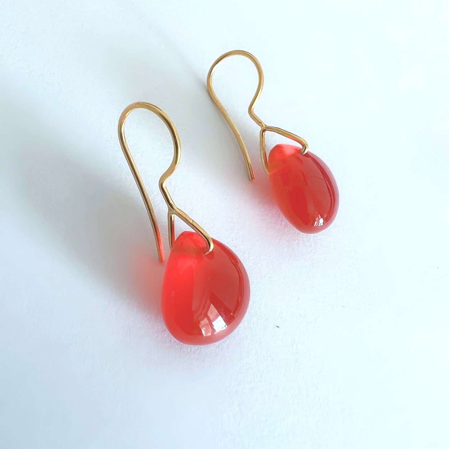 carnelian marron earrings