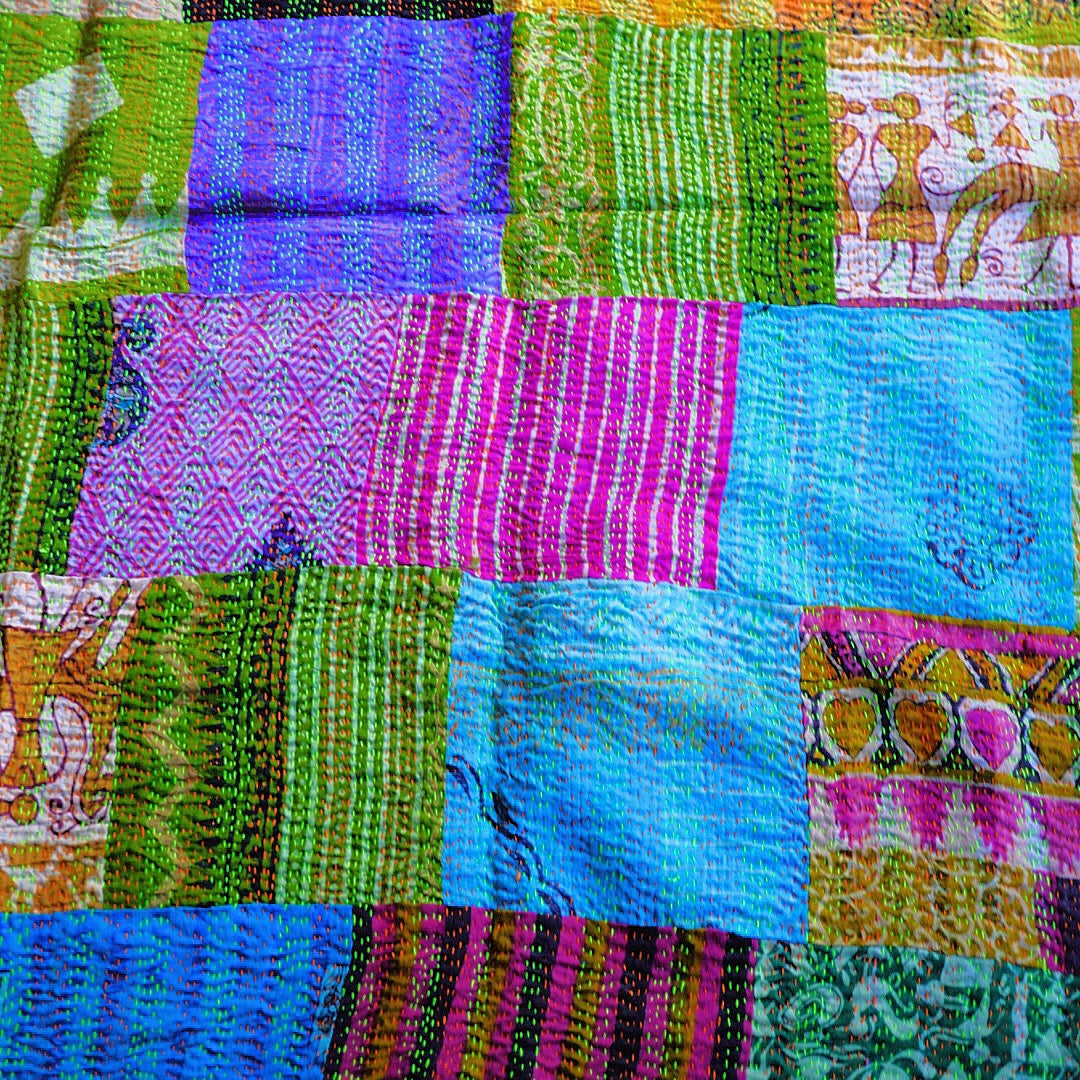Kantha embroidery shawl, stole B
