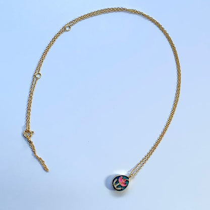 meenakari necklace lotus