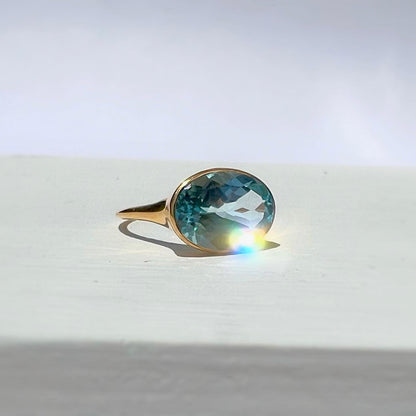 Sky blue topaz ring Lucent