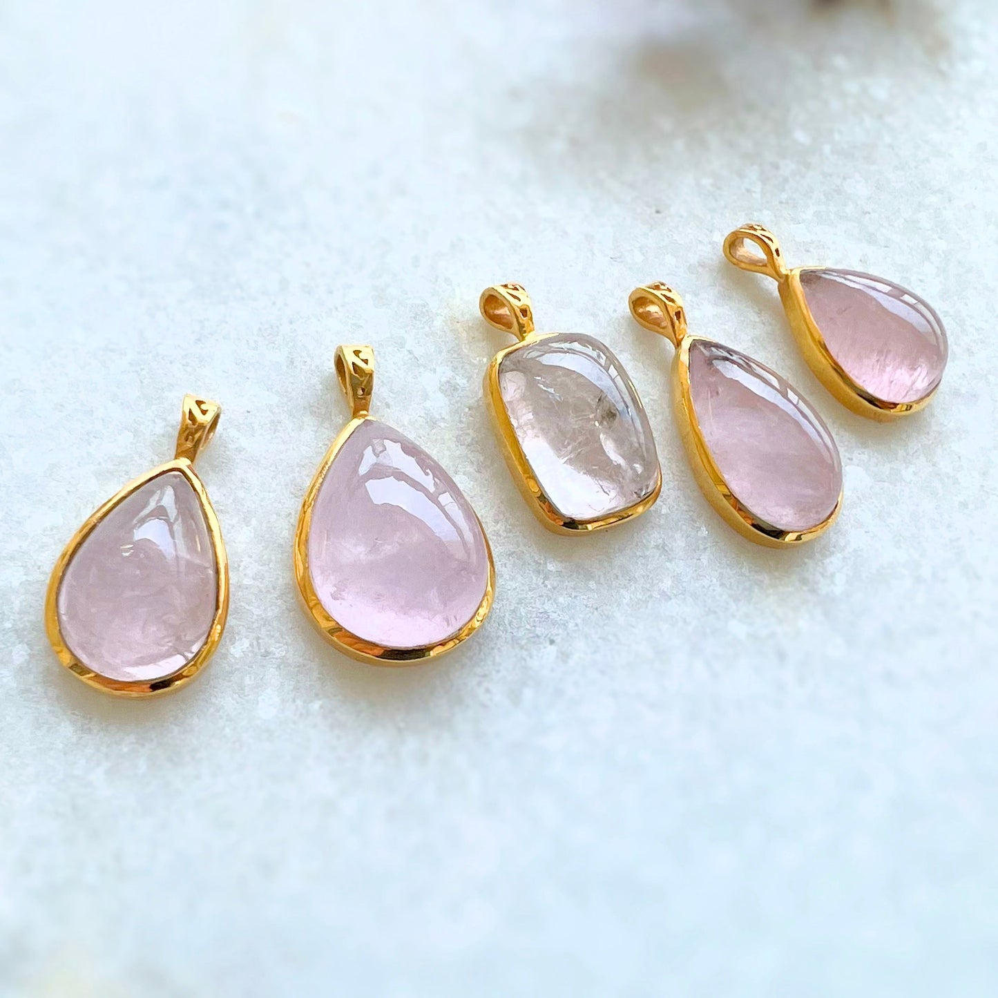 Morganite Necklace E Pure Drop MRN33E