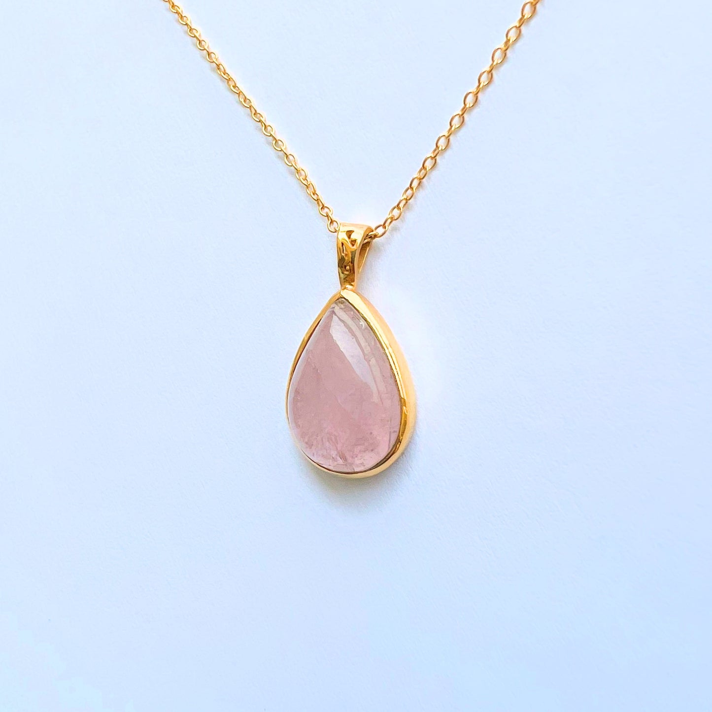 Morganite Necklace E Pure Drop MRN33E