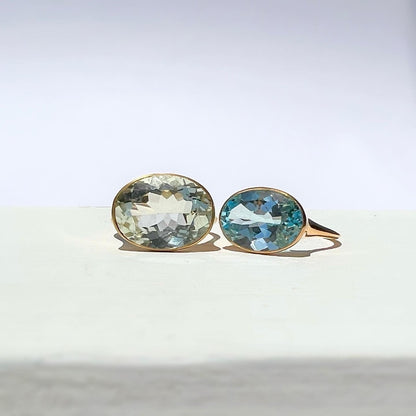 Sky blue topaz ring Lucent