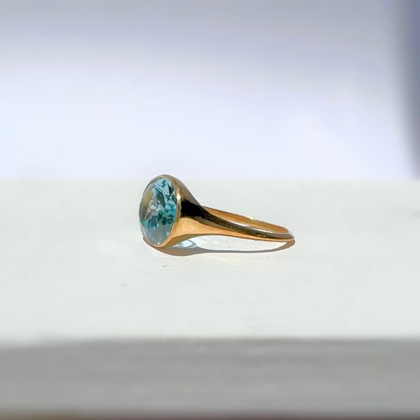 Sky blue topaz ring Lucent