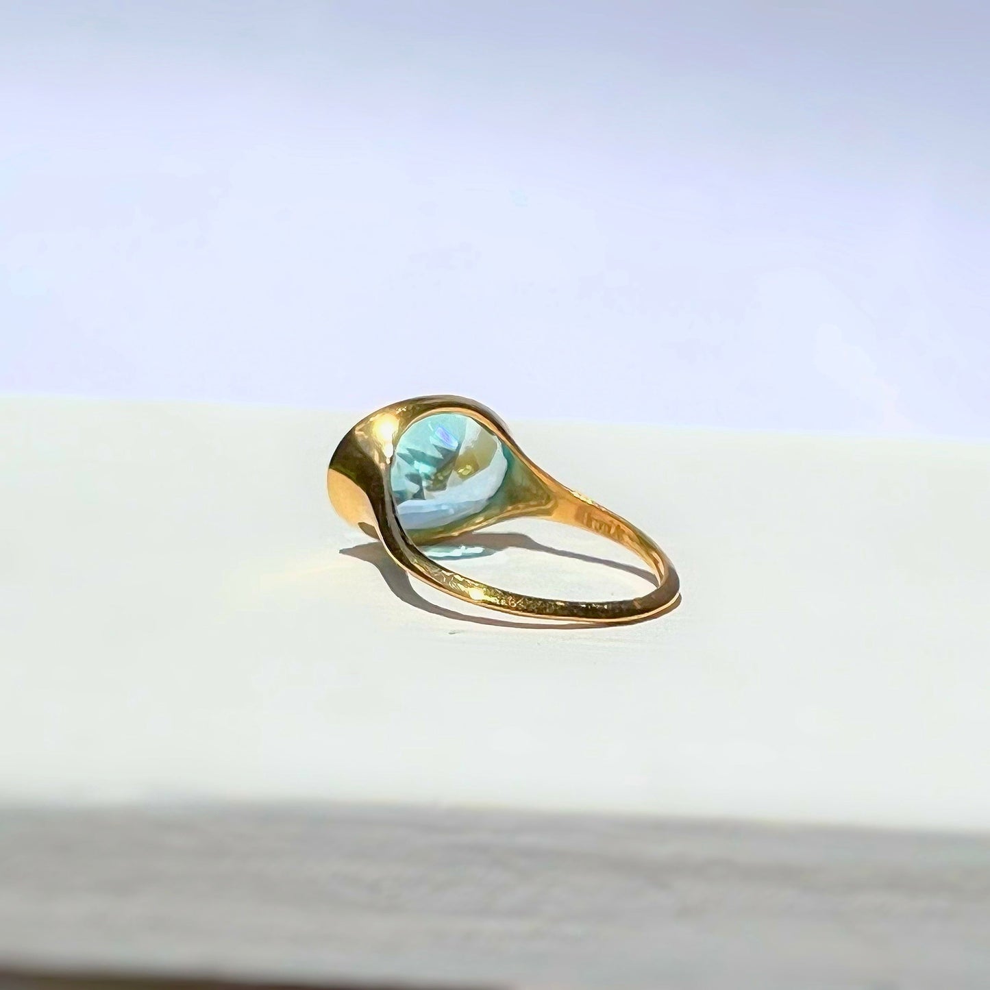 Sky blue topaz ring Lucent