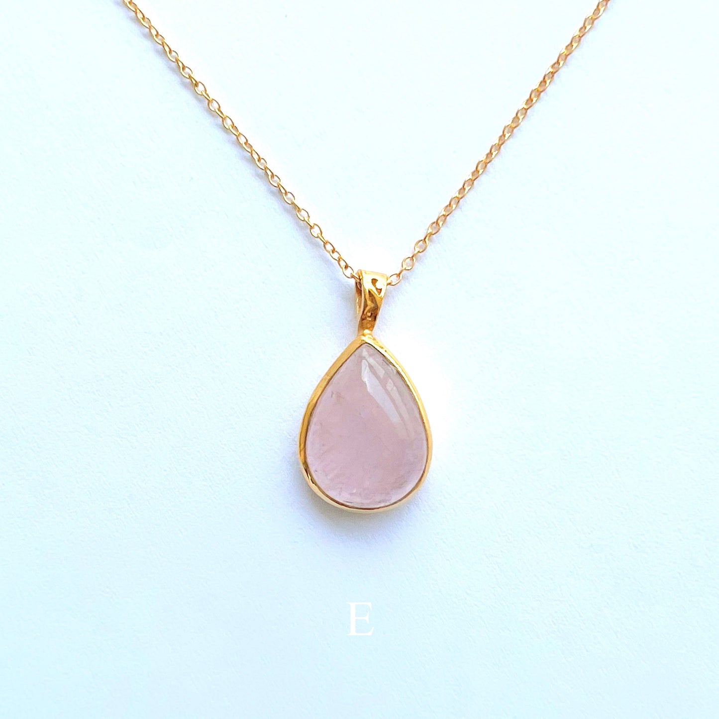 Morganite Necklace E Pure Drop MRN33E