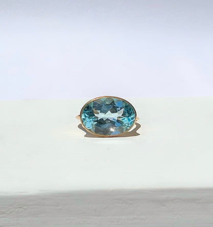 Sky blue topaz ring Lucent