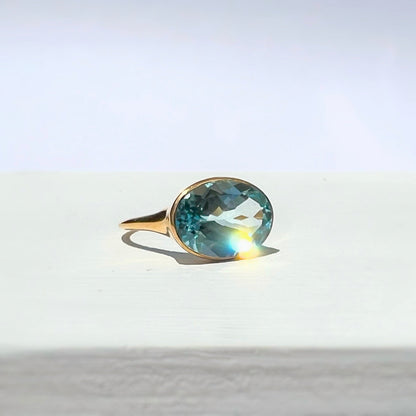 Sky blue topaz ring Lucent