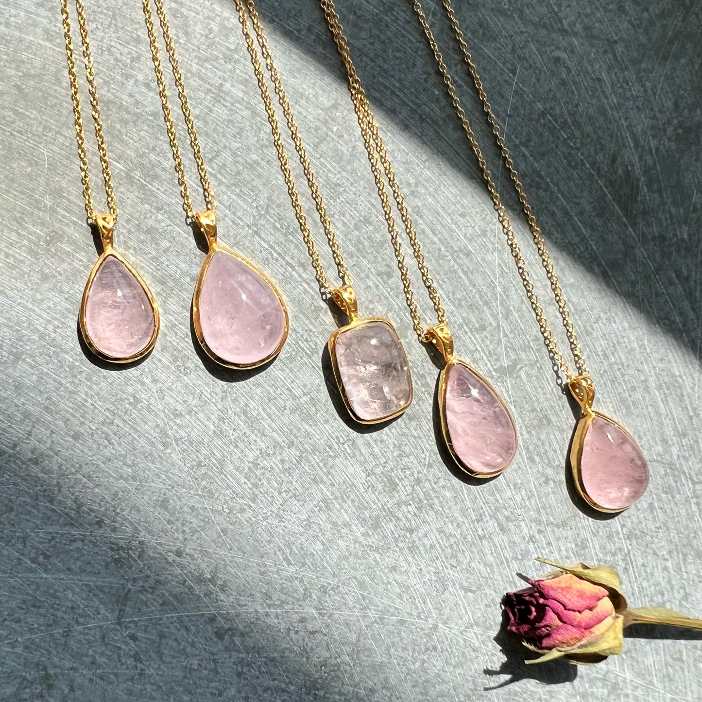 Morganite Necklace E Pure Drop MRN33E