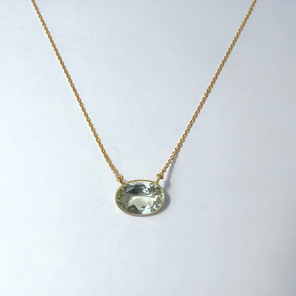 Green amethyst necklace Lucent 